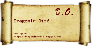 Dragomir Ottó névjegykártya